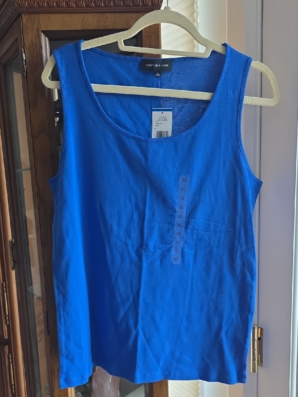 Jones New York Royal Blue Scoop Neck Tank Top